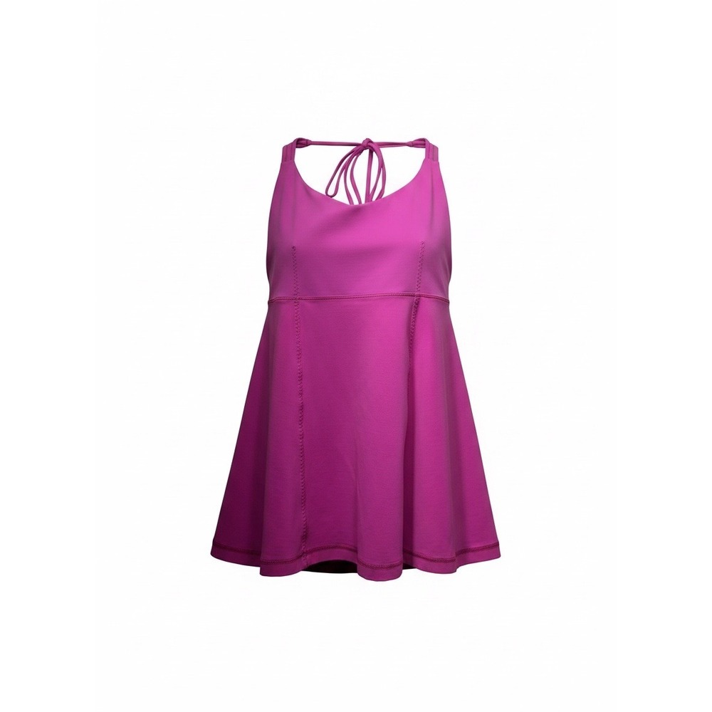Lululemon Wandering Yogi Halter Tank Top Pow Pink Strappy Back Yoga Top, Size 6